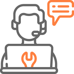 Icono de persona atención al cliente